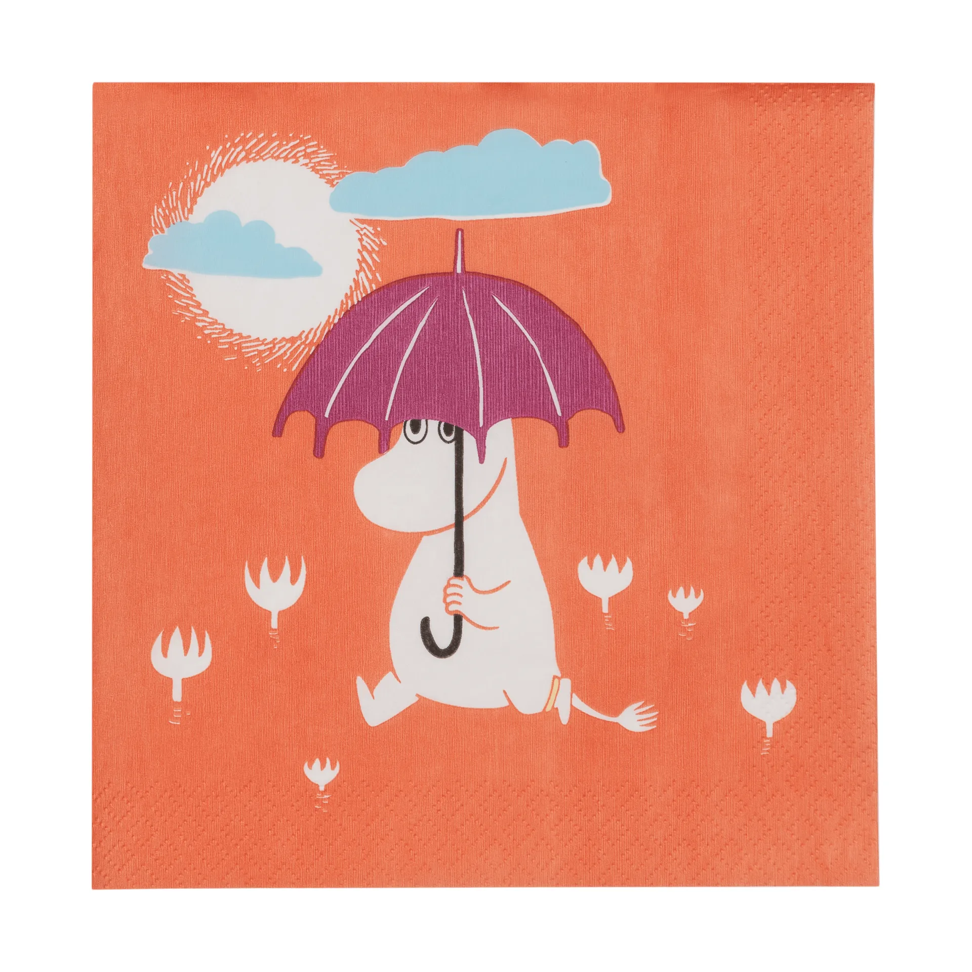 Mumin papirserviet, Under paraplyen, 20-pak Moomin Arabia