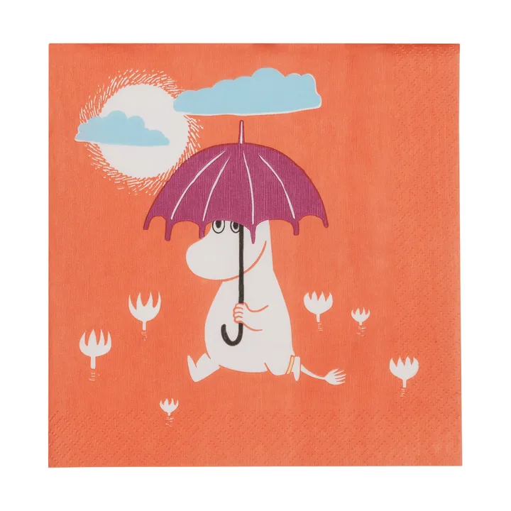 Mumin papirserviet - Under paraplyet, 20-pak - Moomin Arabia