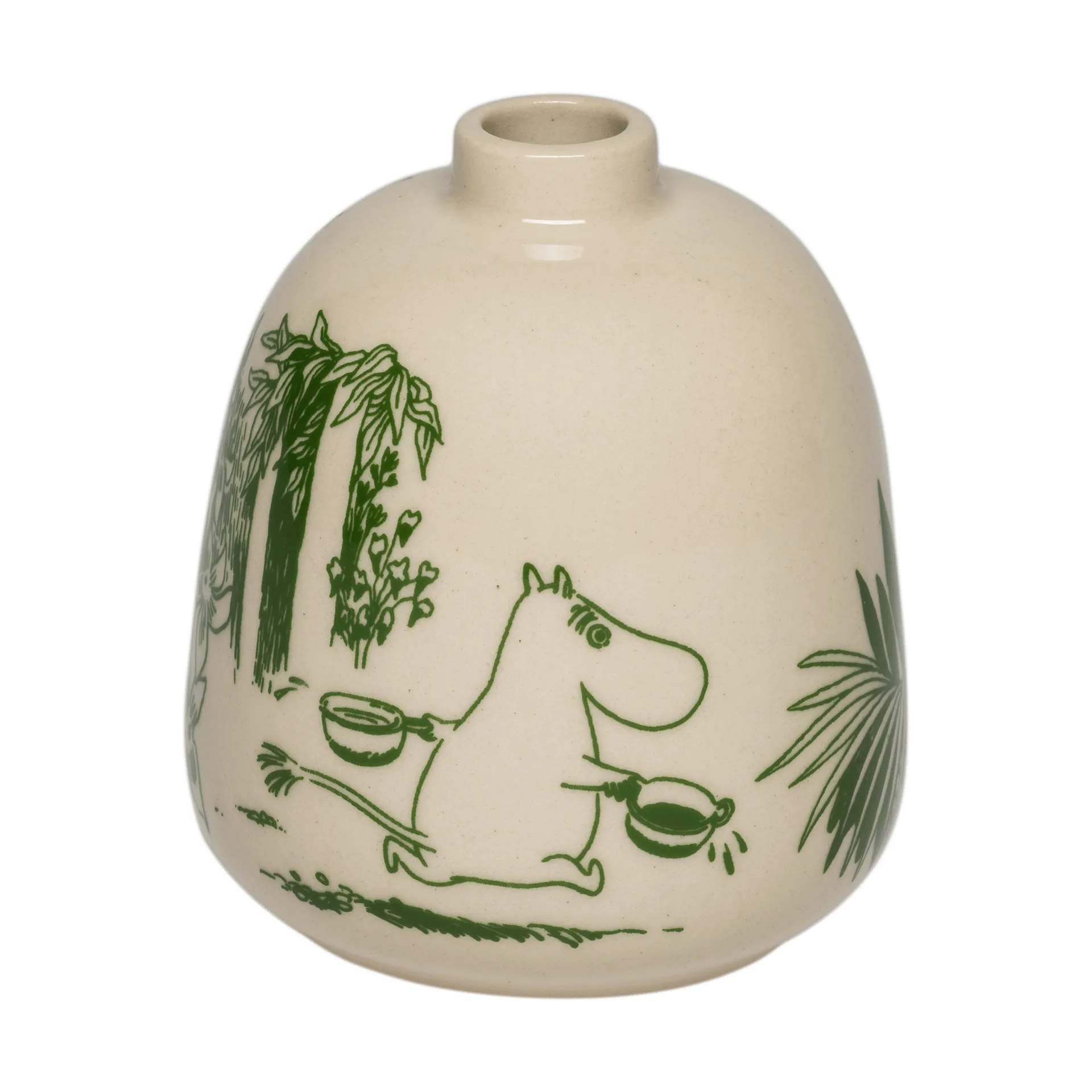 Mystikens skog Mumin vase, Grøn, 8,3 cm Moomin Arabia