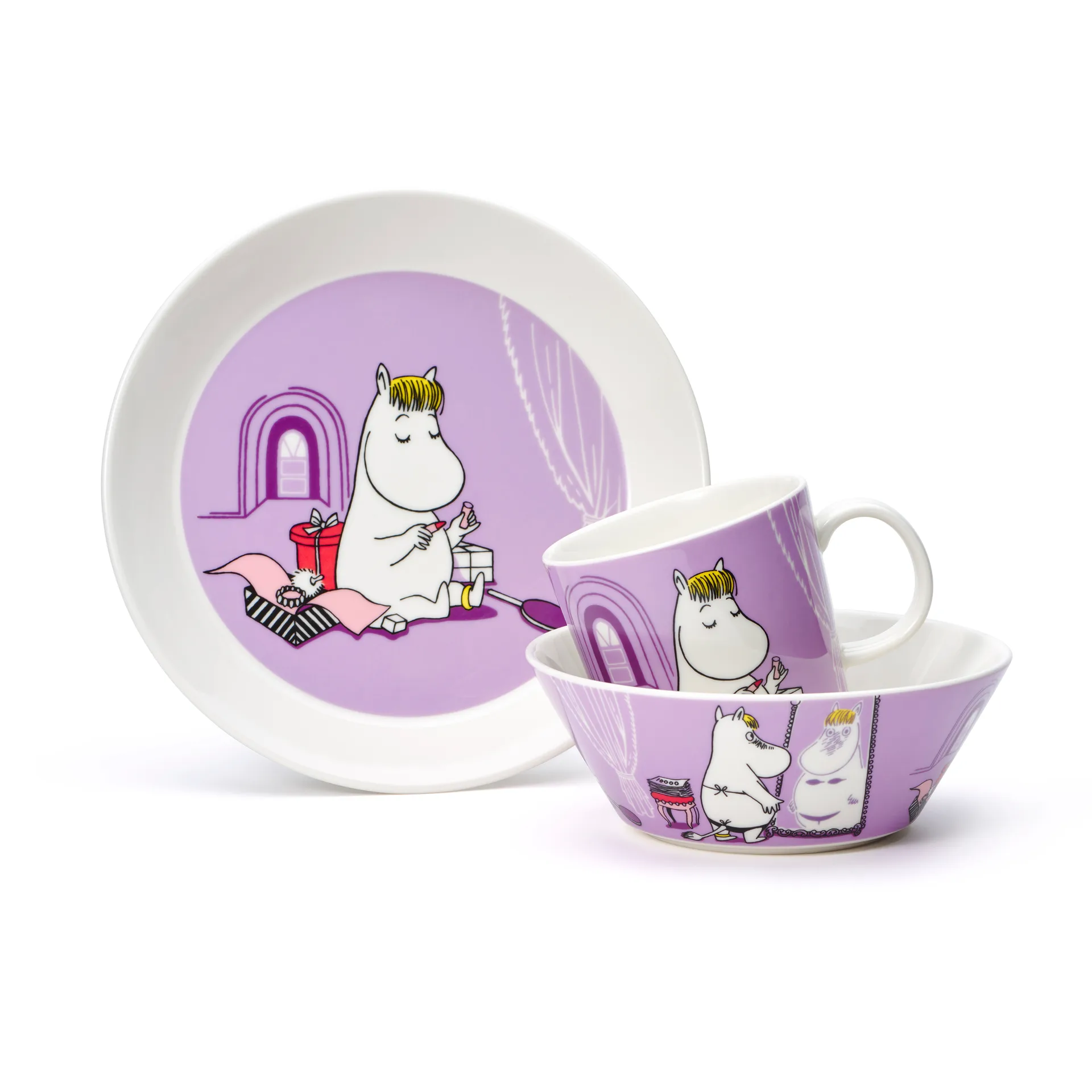 Snorkfrøken Mumiskål lilla, lilla Moomin Arabia