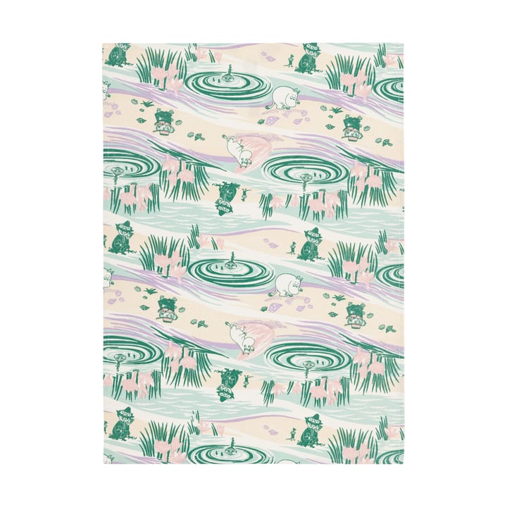 Stranddag Mumi viskestykke - 50x70 cm - Moomin Arabia