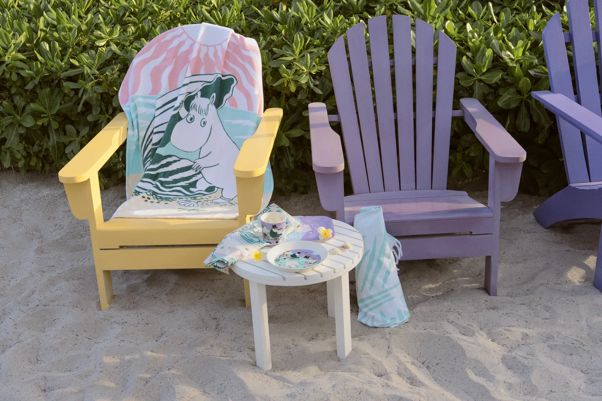 Stranddag Mumi viskestykke, 50x70 cm Moomin Arabia