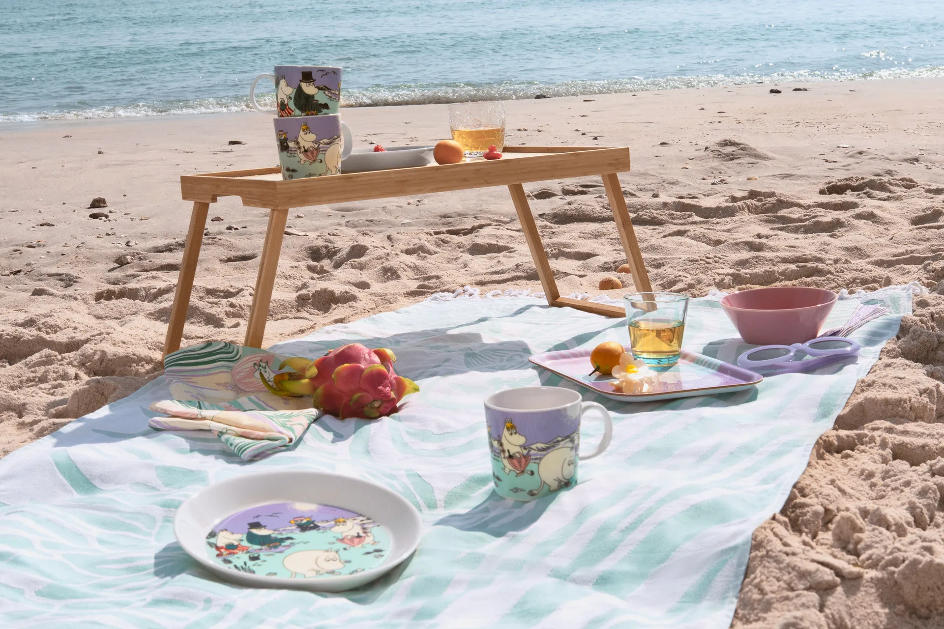 Stranddag Mumi viskestykke, 50x70 cm Moomin Arabia