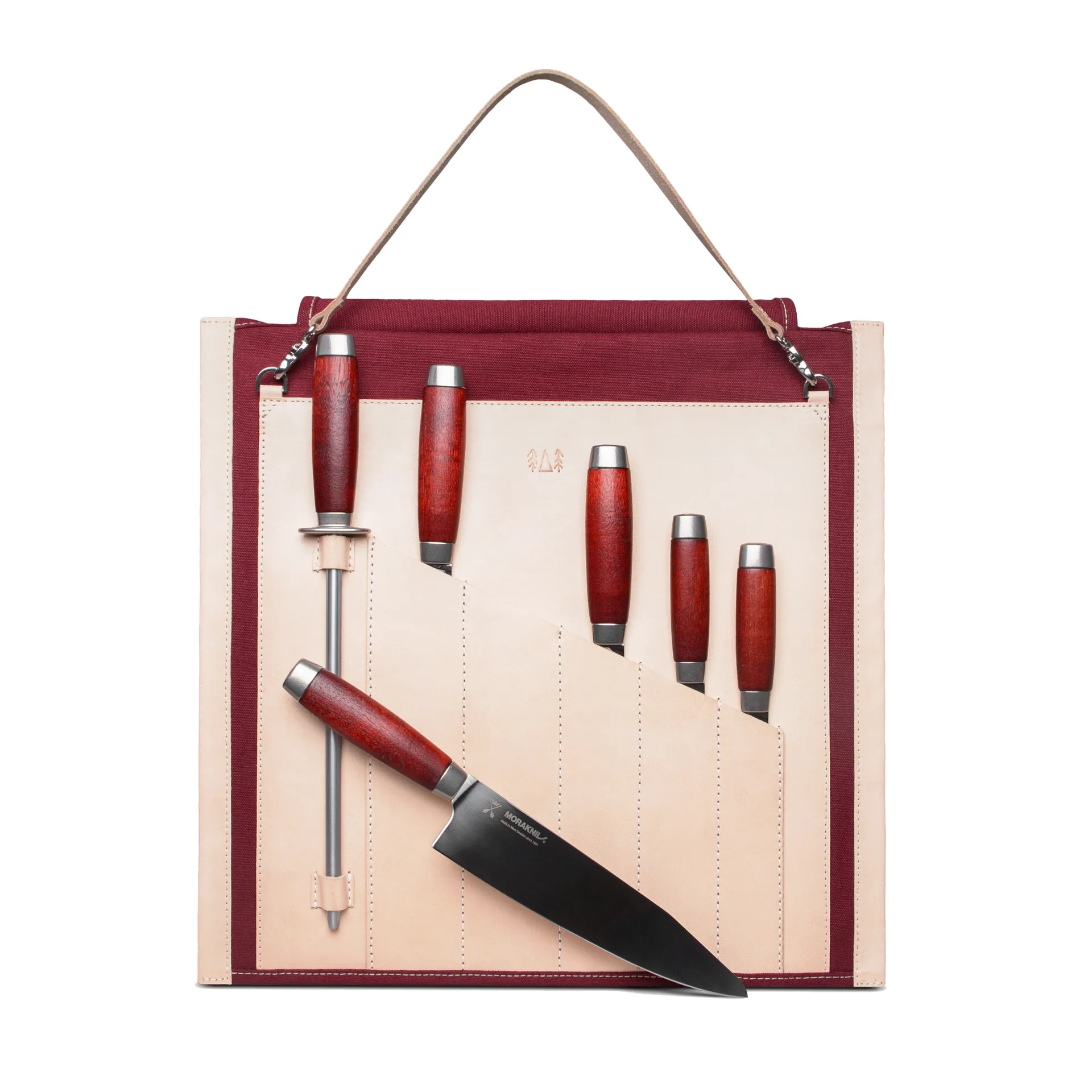 Sandqvist Morakniv knivrulle til Classic 1891 kniv, Rød Morakniv