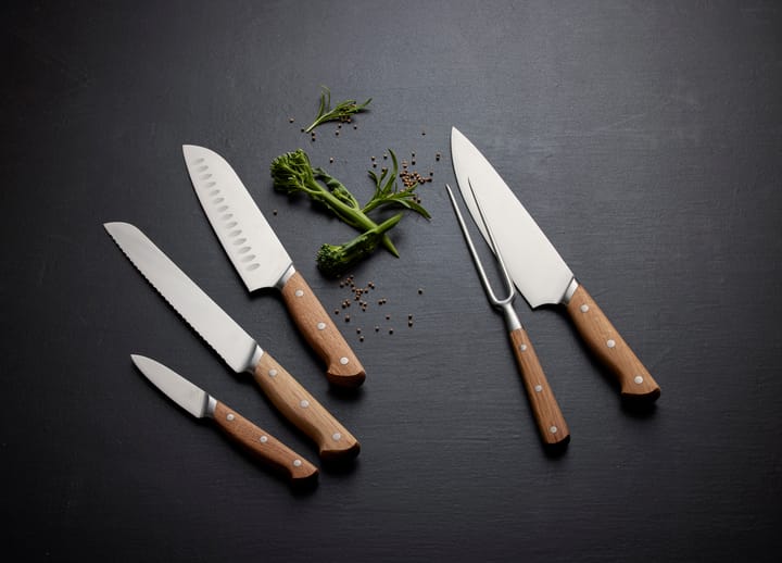 Foresta stegegaffel 28 cm, Rustfrit stål/Eg Morsø