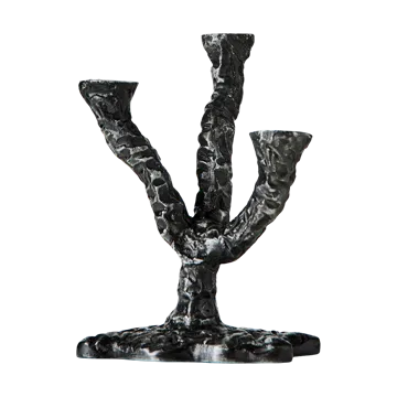 Ava lysestage 22 cm - Antikgrå - MUUBS