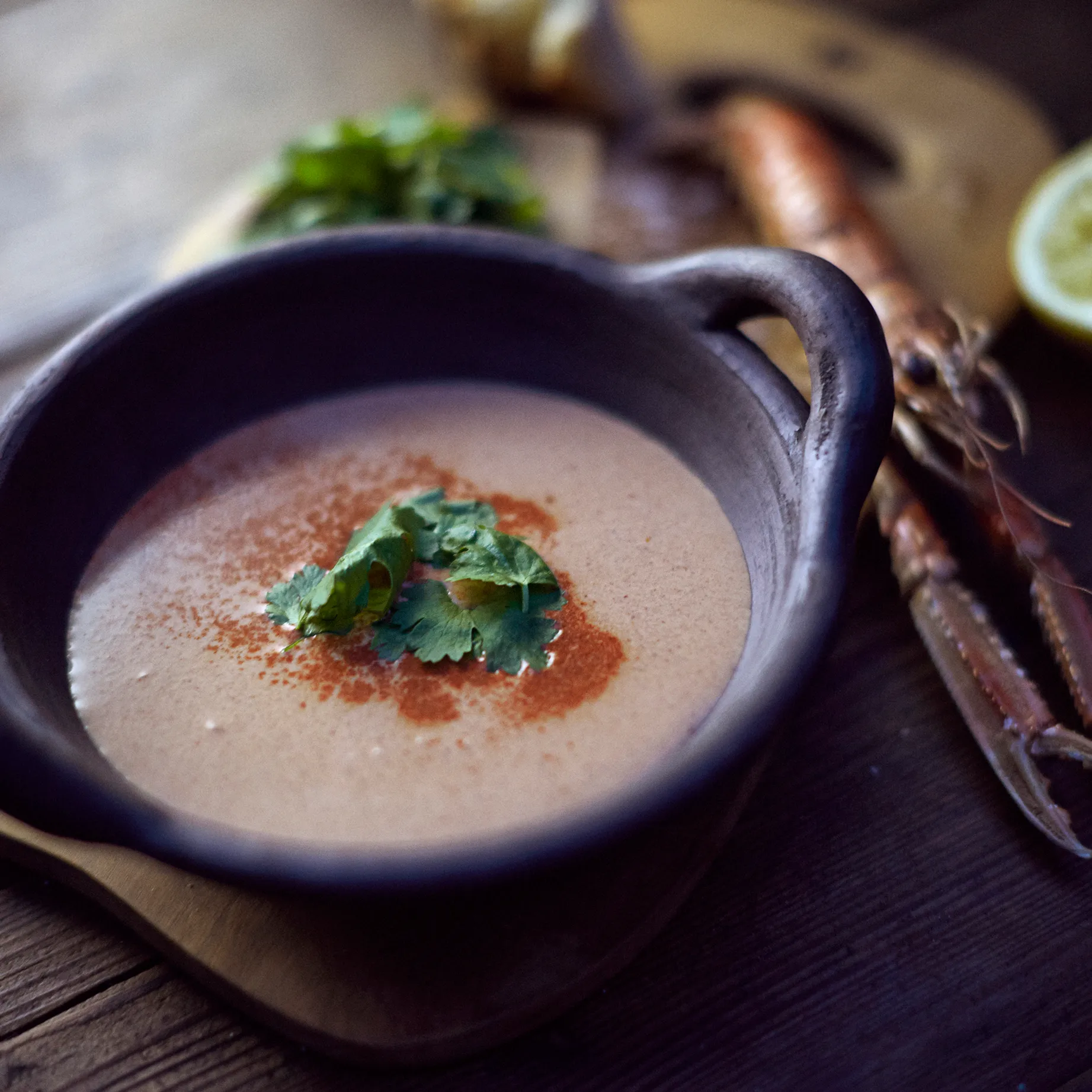 Hazel skål med greb S, Brun MUUBS