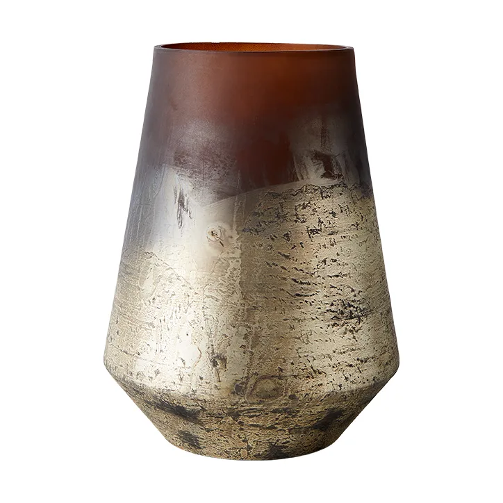 Lana vase Ø18x26 cm, Brown-gold MUUBS
