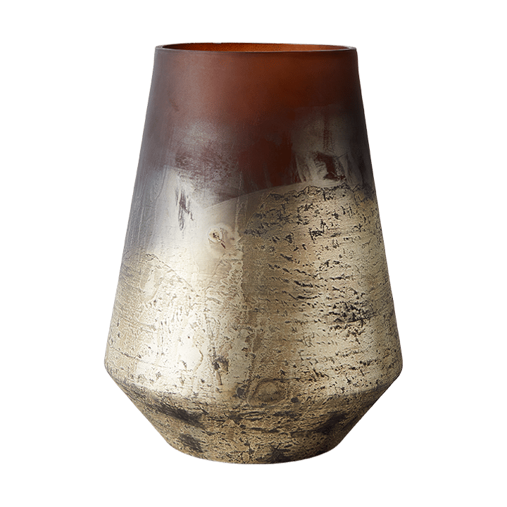 Lana vase Ø18x26 cm - Brown-gold - MUUBS