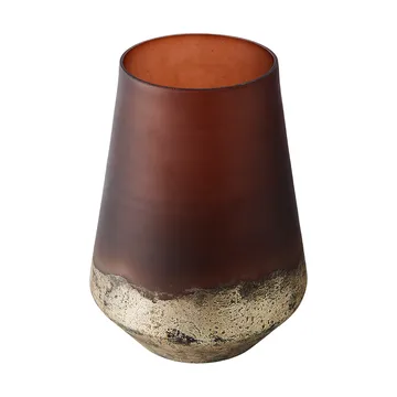 Lana vase Ø18x26 cm - Brown-gold - MUUBS