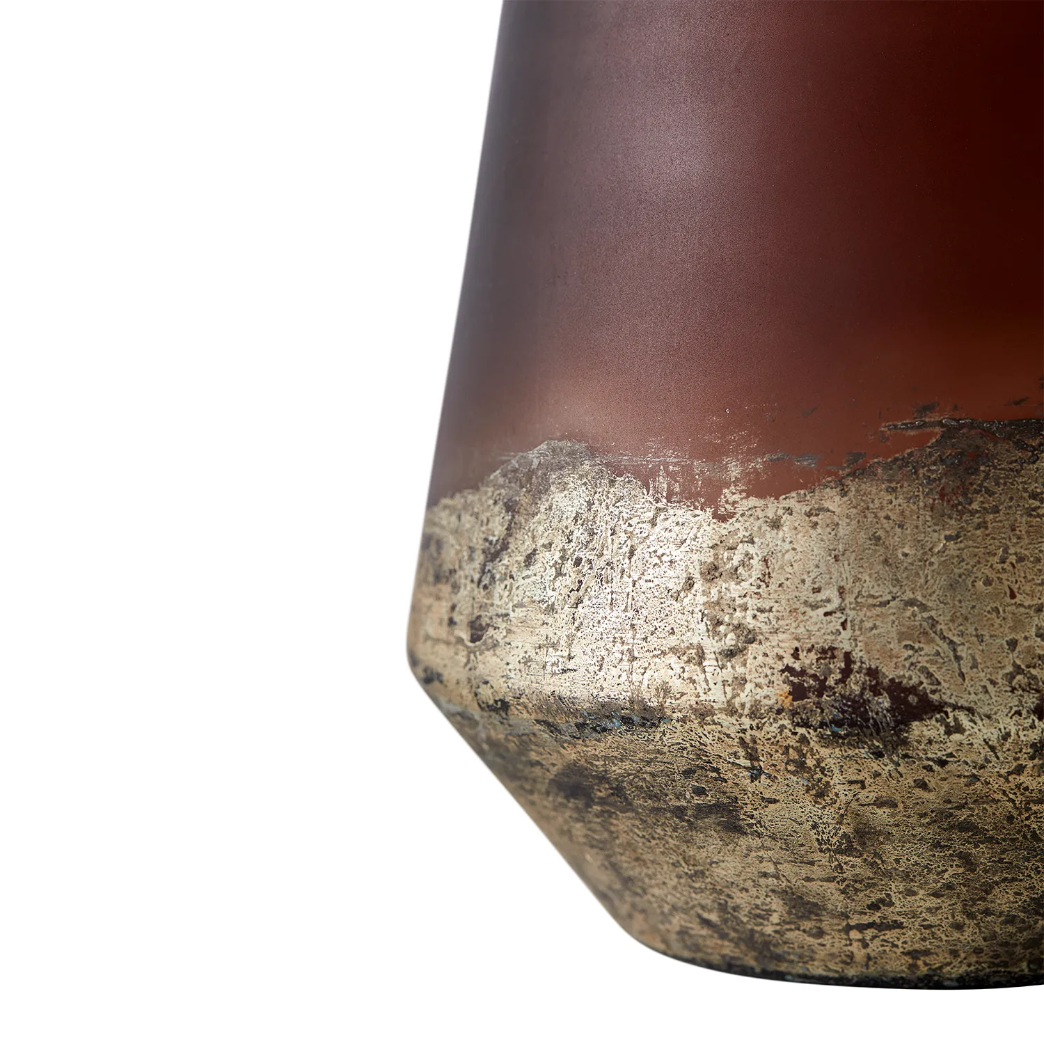 Lana vase Ø18x26 cm, Brown-gold MUUBS