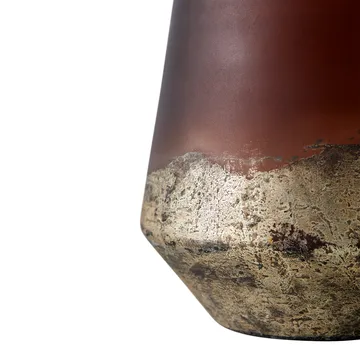 Lana vase Ø18x26 cm - Brown-gold - MUUBS
