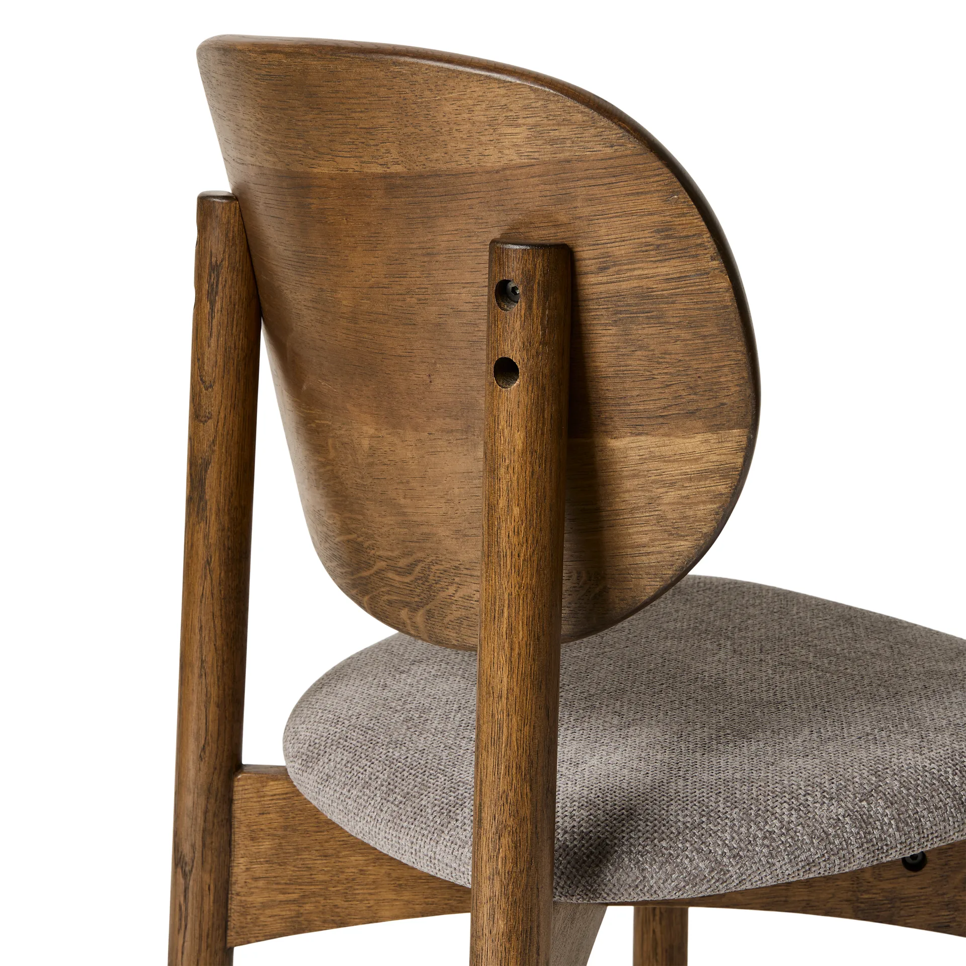 Oka stol, Mørkolieret eg, grey MUUBS