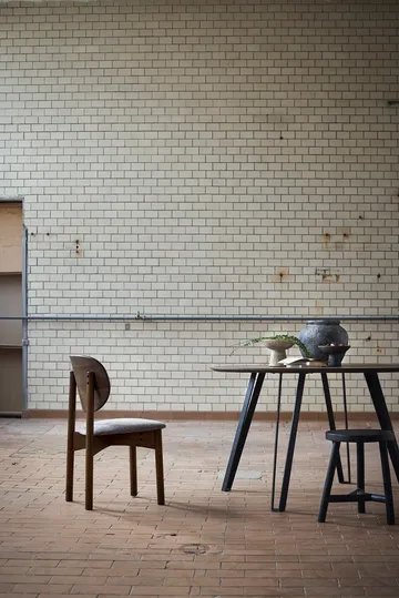 Oka stol - Mørkolieret eg, grey - MUUBS