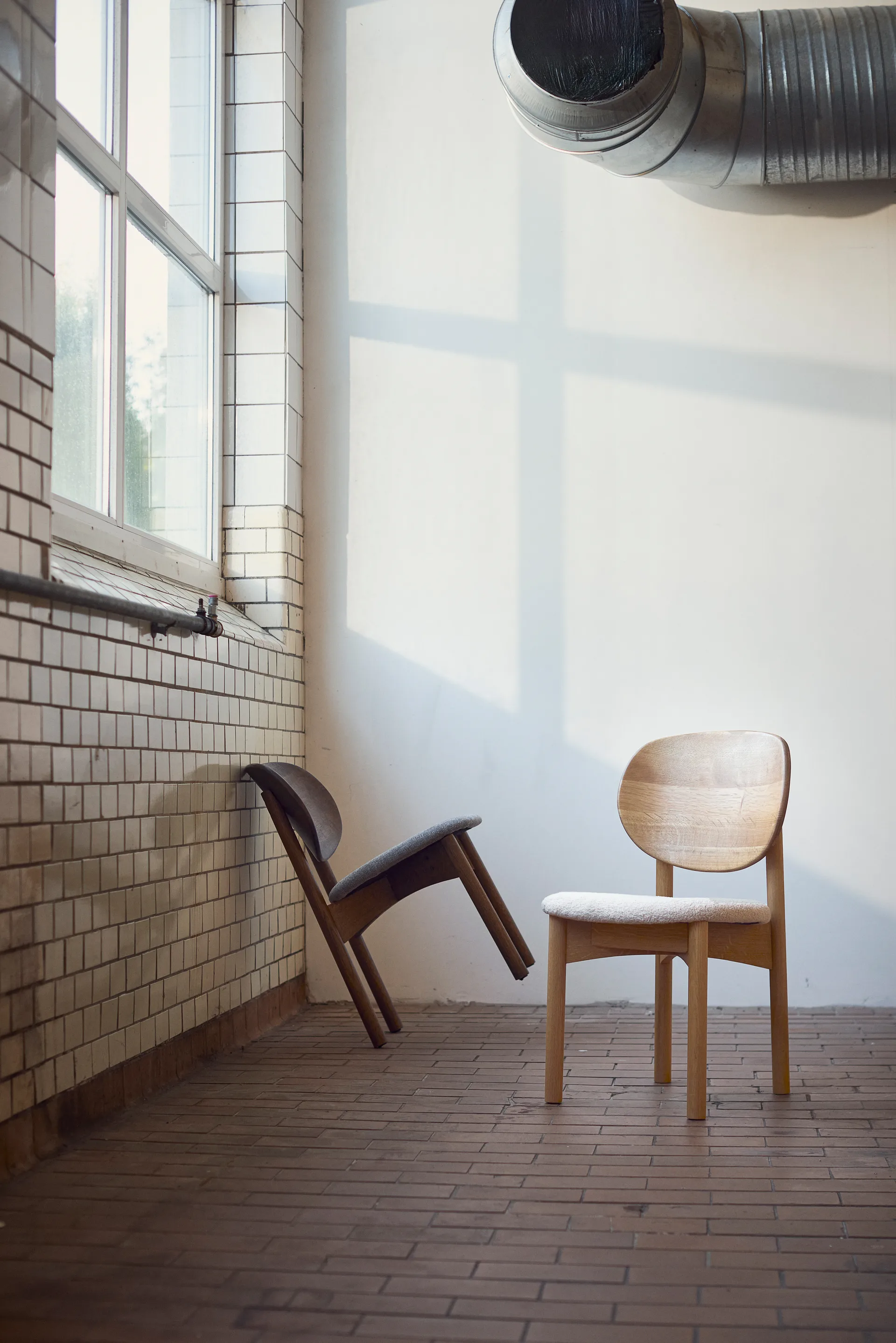 Oka stol, Naturolieret eg, sand MUUBS