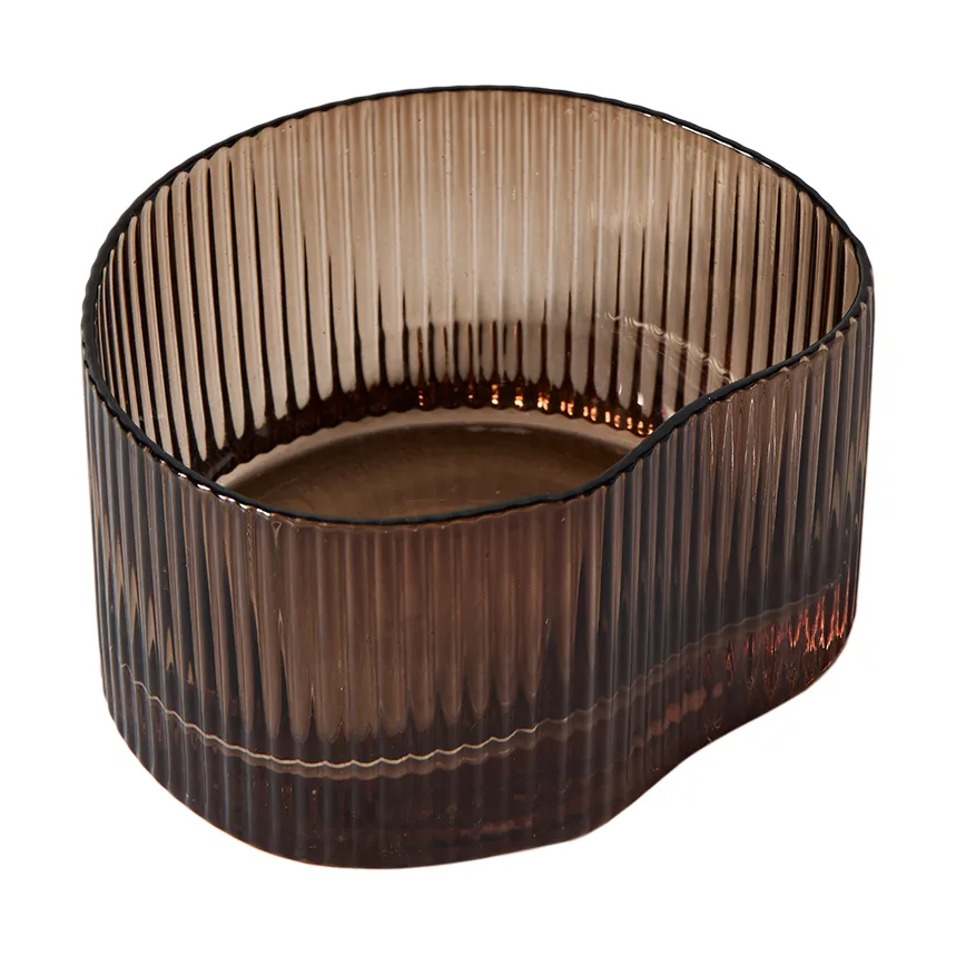 Ripe drikkeglas lavt 20 cl, Smoked brown MUUBS