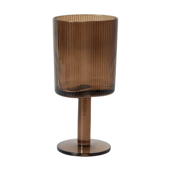 Ripe hvidvinsglas 21 cl - Smoked brown - MUUBS