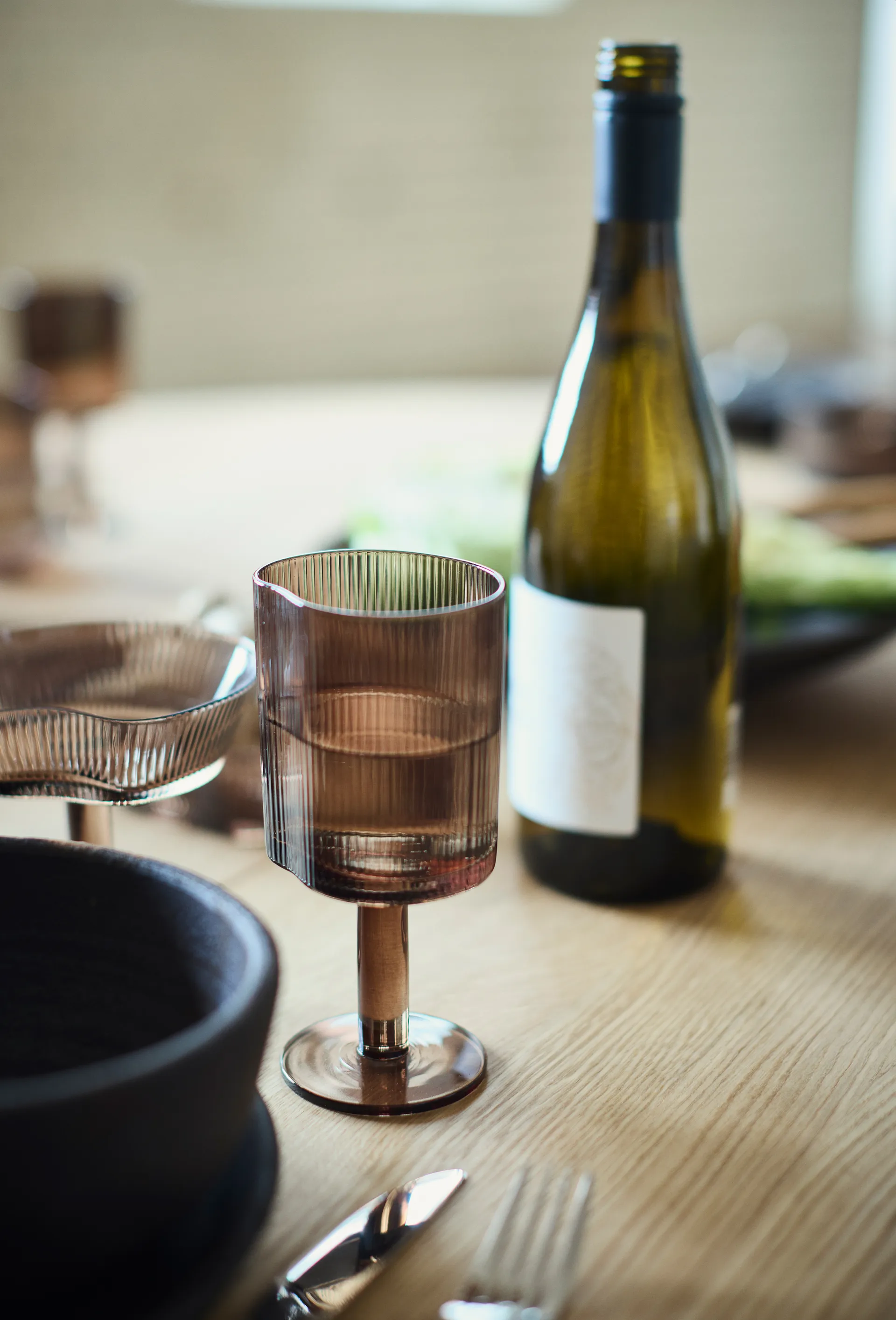 Ripe rødvinsglas 29,5 cl, Smoked brown MUUBS