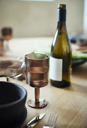 Ripe rødvinsglas 29,5 cl - Smoked brown - MUUBS