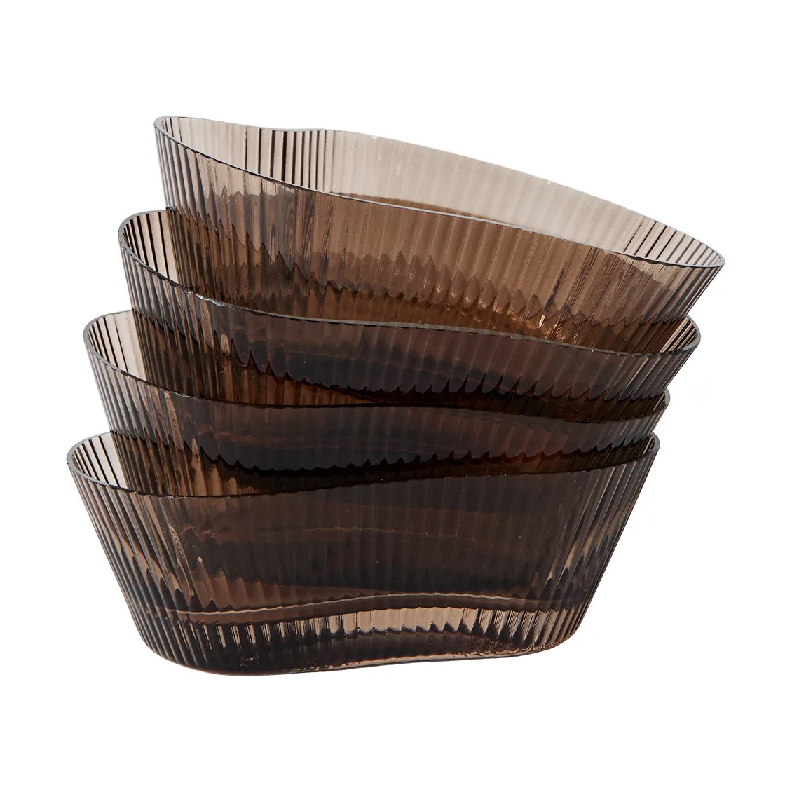 Ripe skål 4-pak, Smoked brown MUUBS