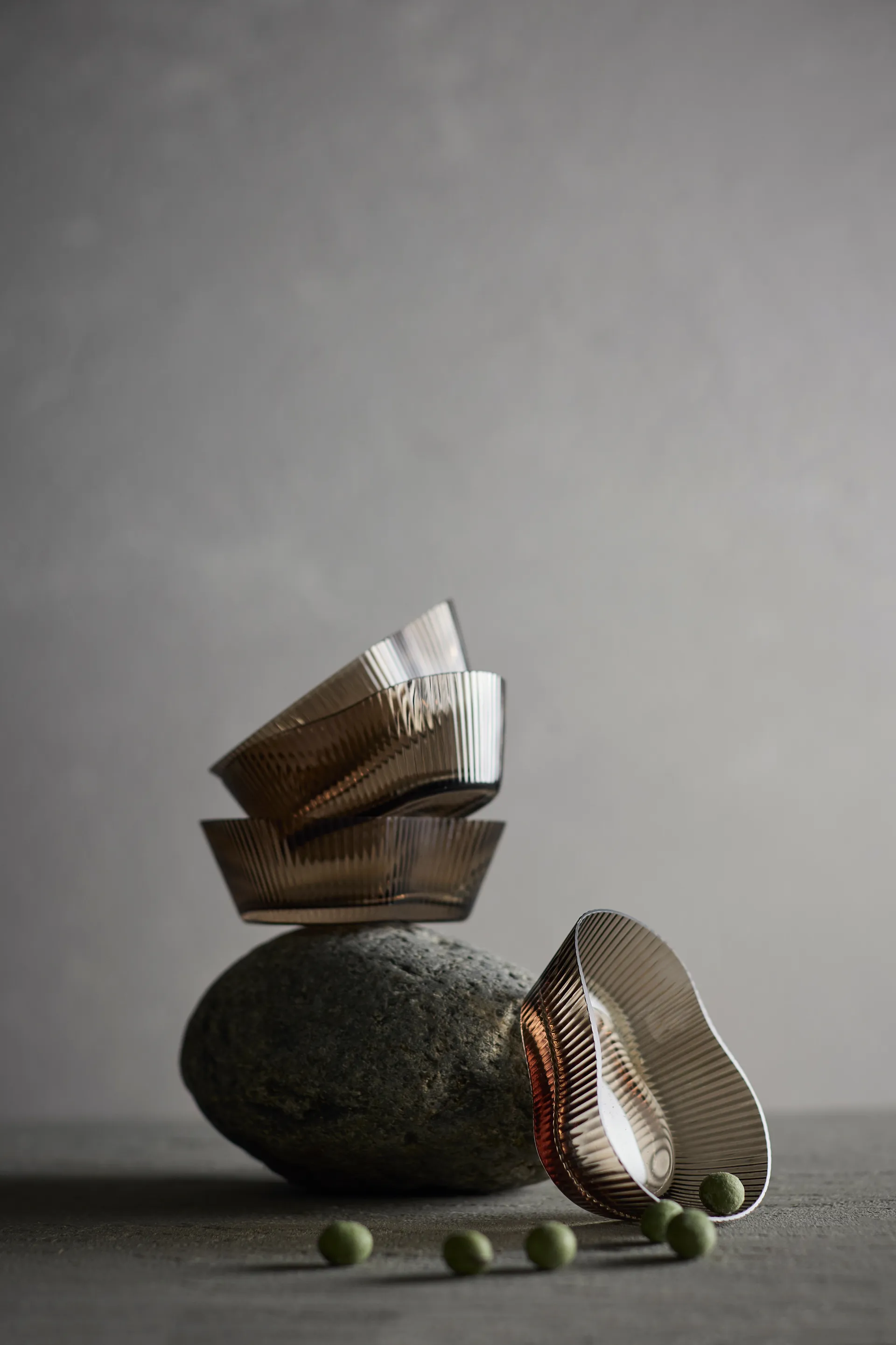 Ripe skål 4-pak, Smoked brown MUUBS