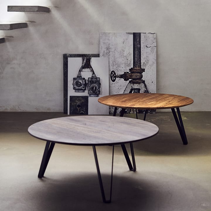 Space sofabord Ø90 cm, Røget eg MUUBS