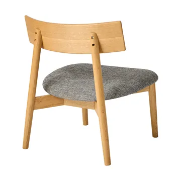 Tetra lounge chair - Betonfarvet stof-naturolieret eg - MUUBS