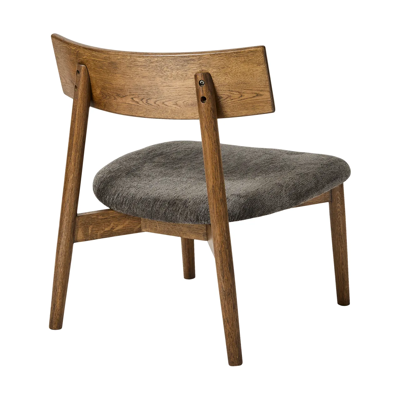 Tetra lounge chair, Granitfarvet stof-mørkolieret eg MUUBS