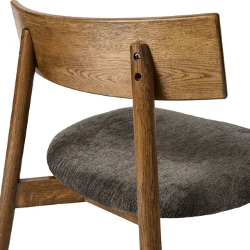 Tetra lounge chair - Granitfarvet stof-mørkolieret eg - MUUBS