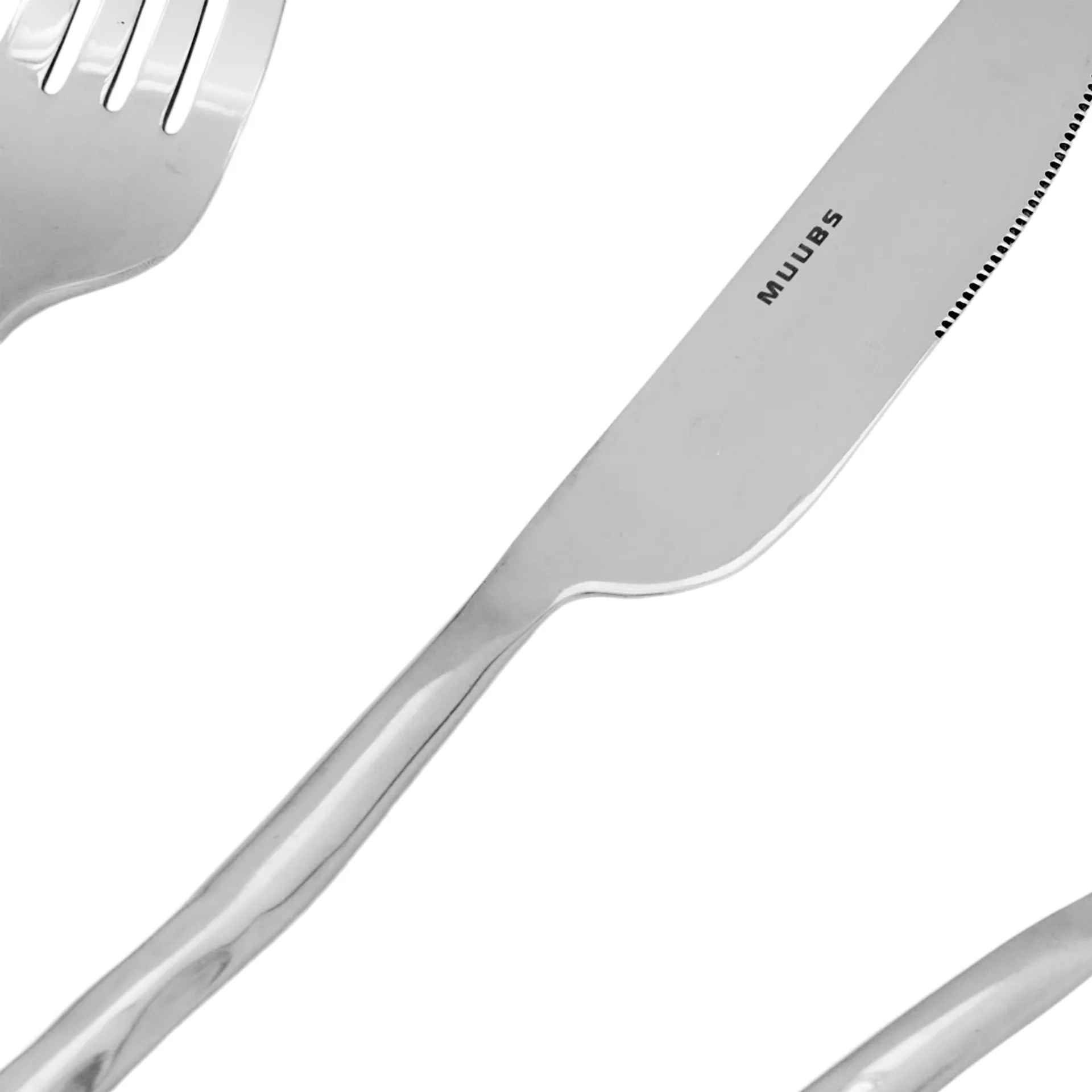 Uta bestik 16 dele, Poleret stål MUUBS