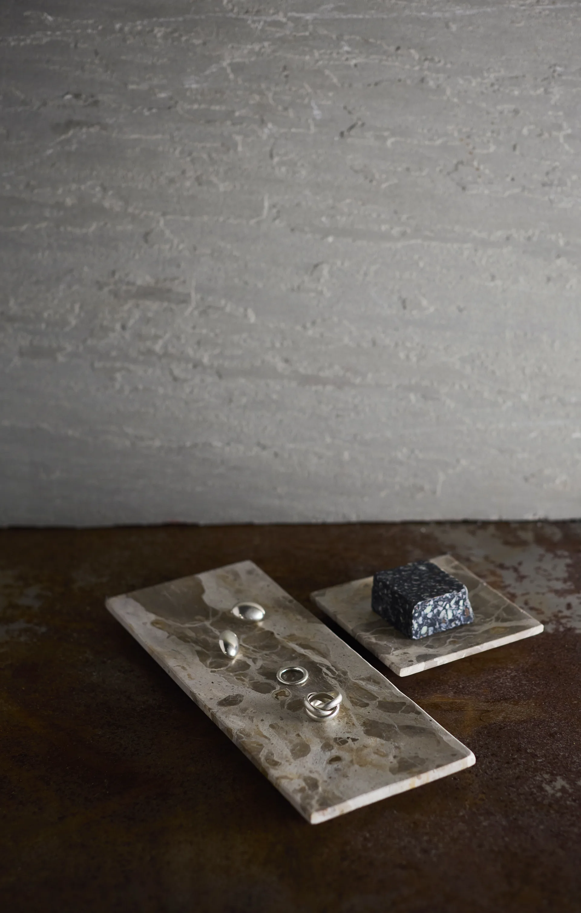 Vita dekorationsbakke, Seashell, 12x12 cm MUUBS