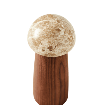 Yami salt- og peberkværn S - Karboniseret asketræ-marmor - MUUBS