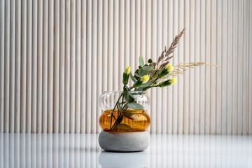 Bagel vase/fyrfadsstage 12 cm - Amber - Muurla