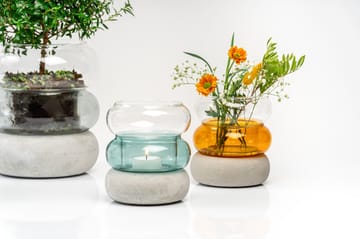 Bagel vase/fyrfadsstage 12 cm - Amber - Muurla