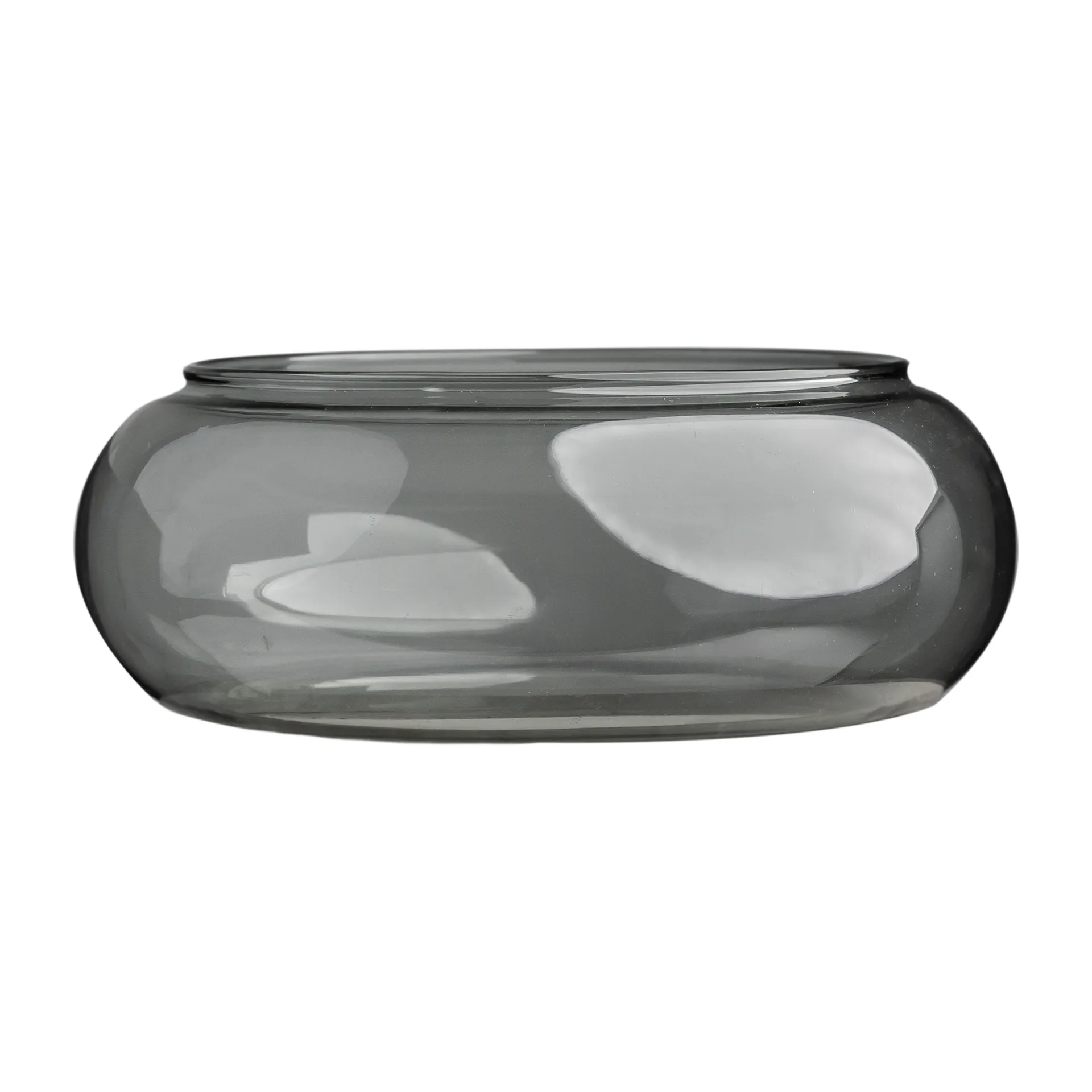 Bagel vase/fyrfadsstage 22 cm, Grå Muurla