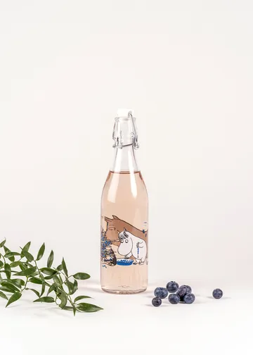 Blueberries glasflaske 0,5 L - Transparent - Muurla