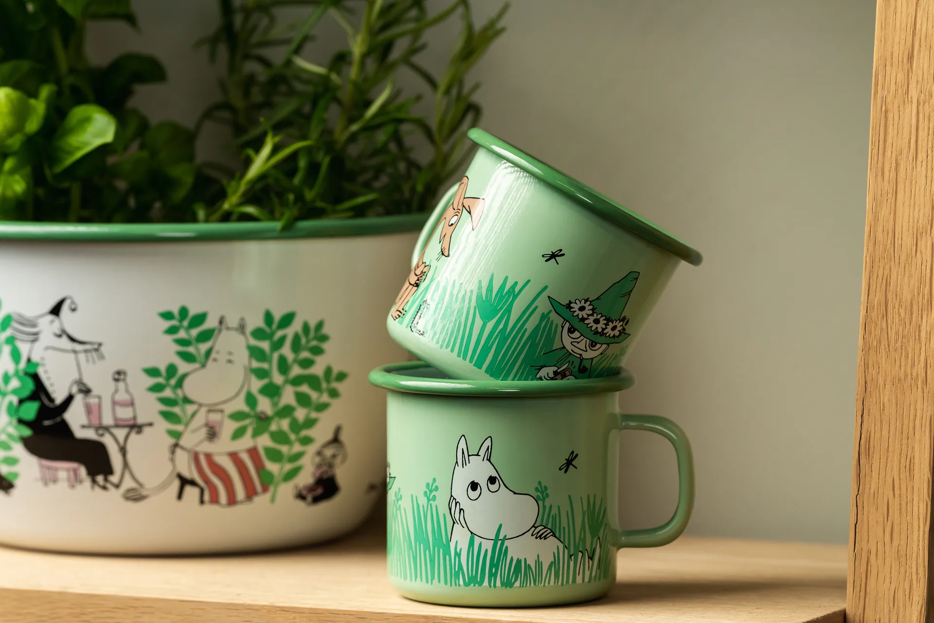 Boys emaljekrus 25 cl, Grøn Muurla