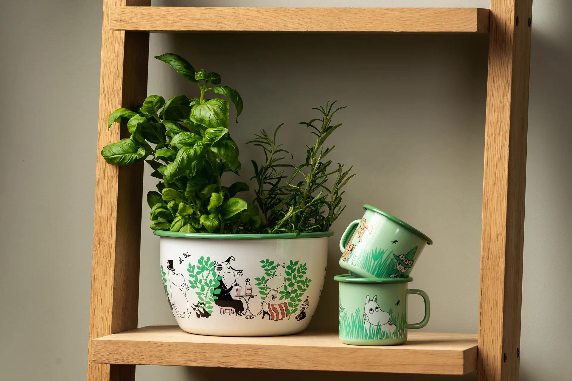 Boys emaljekrus 25 cl, Grøn Muurla