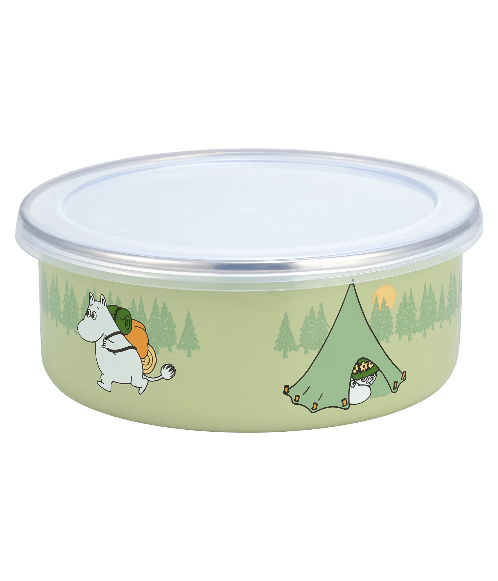 Campers Mumin emaljedåse med låg, 0,8 L Muurla