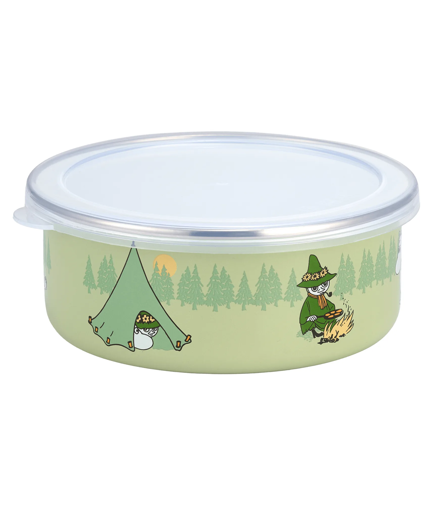 Campers Mumin emaljedåse med låg, 0,8 L Muurla