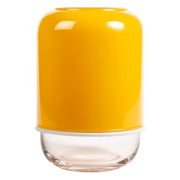 Capsule justerbar vase 18-28 cm - Gul/Klar - Muurla