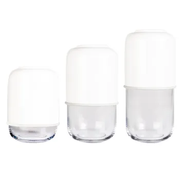 Capsule justerbar vase 18-28 cm - Hvid/Klar - Muurla