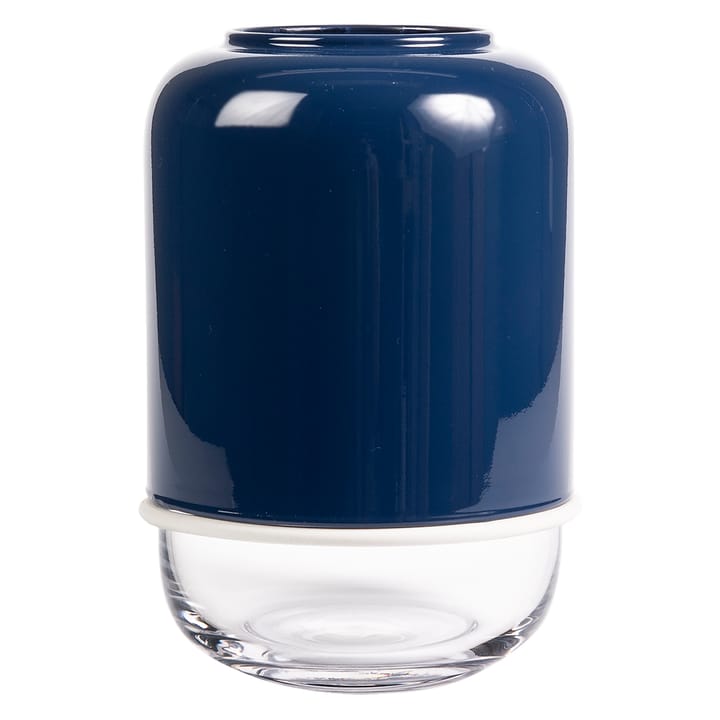 Capsule justerbar vase 18-28 cm - Marineblå/Klar - Muurla