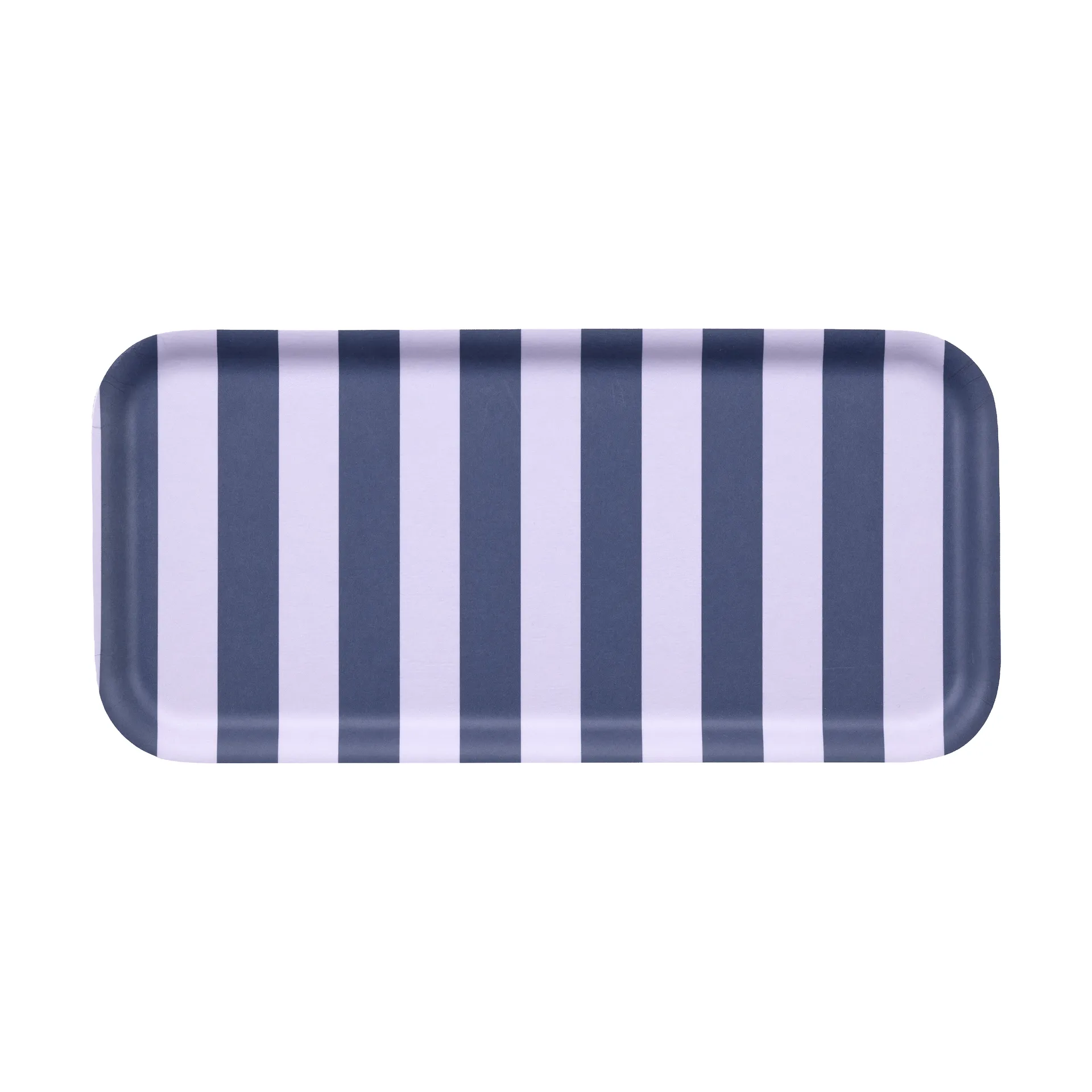 Muurla Checks & Stripes bakke 13x27 cm Lilac-blue