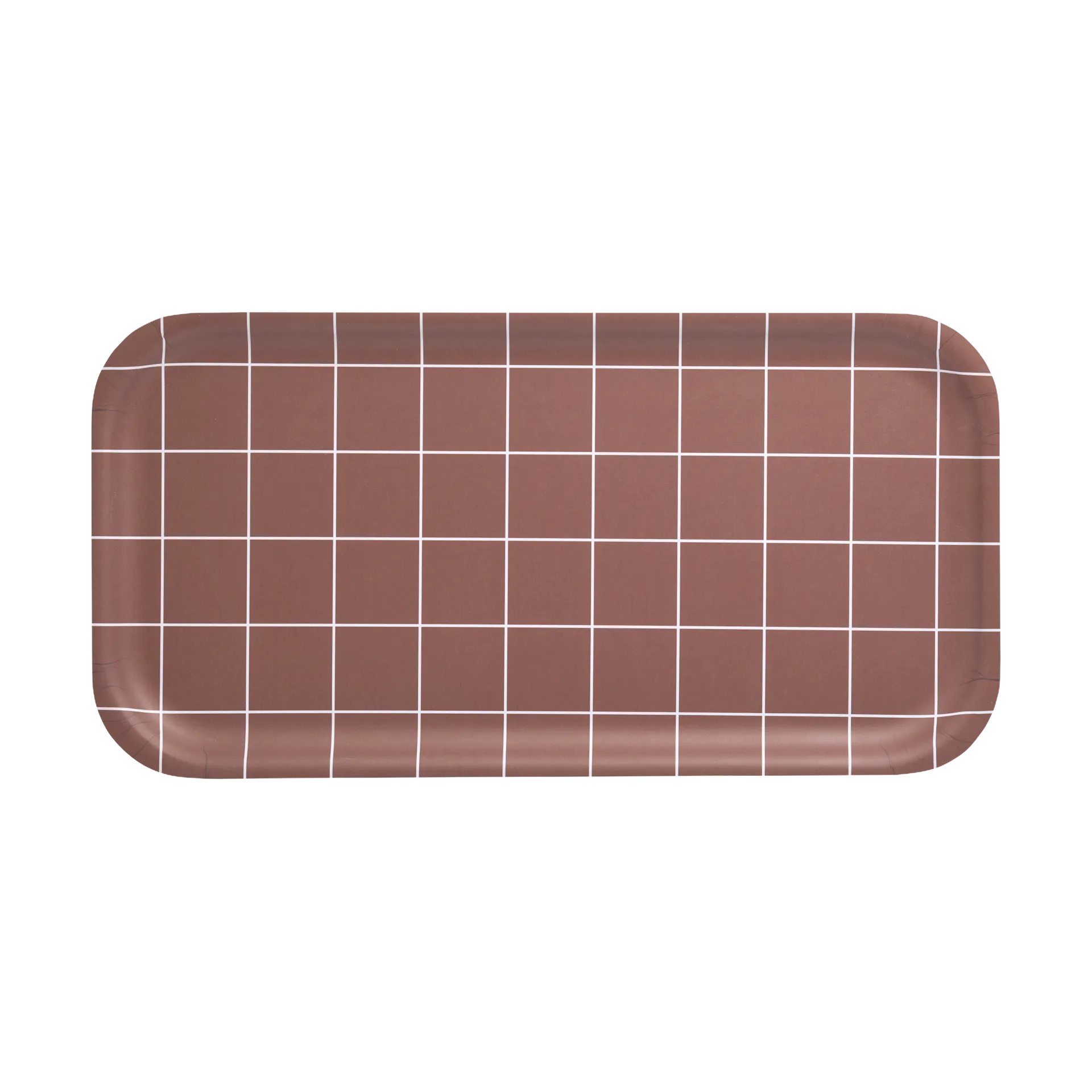 Checks & Stripes bakke 22x43 cm, Brown Muurla