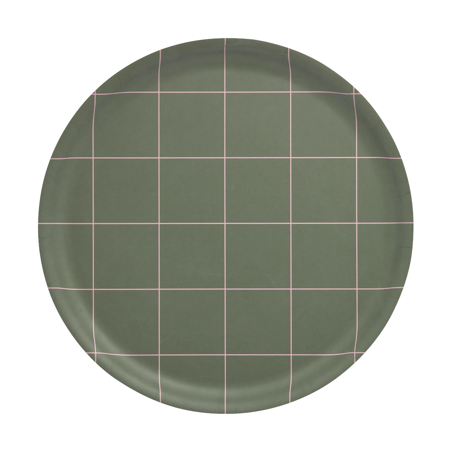 Checks & Stripes bakke Ø35 cm, Olive Muurla