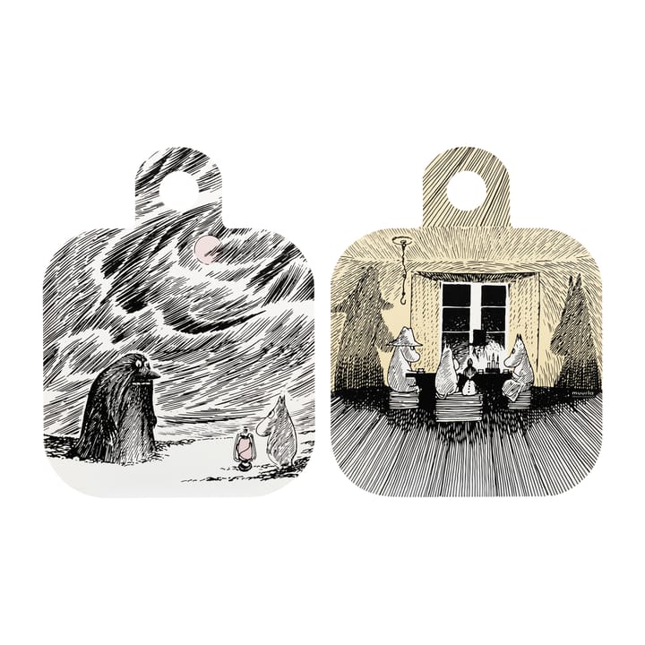 Chop &amp; Serve Shadows bakke 25x32 cm - Sort - Muurla