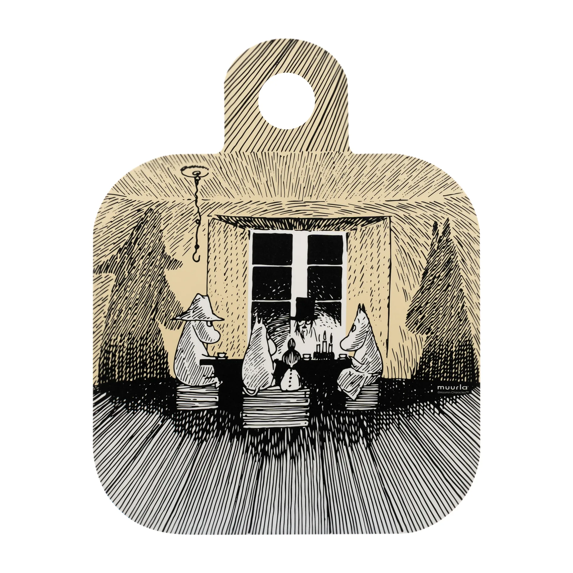 Chop & Serve Shadows bakke 25x32 cm, Sort Muurla