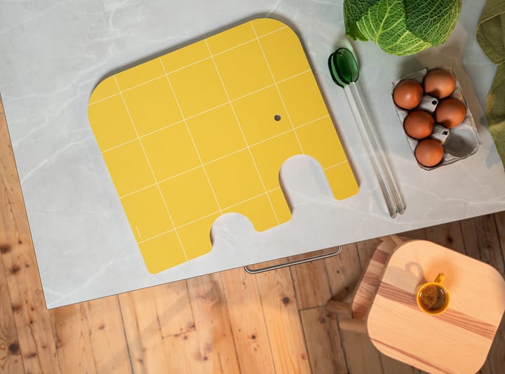 Elephant Chop & Serve skærebræt L, Yellow Muurla