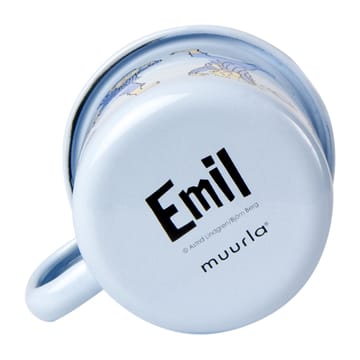 Emil blue emaljekrus 2,5 dl - Light blue - Muurla